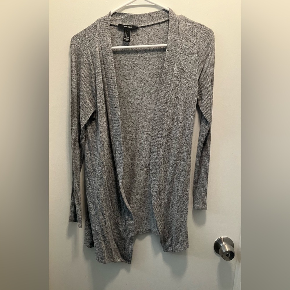 Forever 21 Heather Gray Women's Cardigan